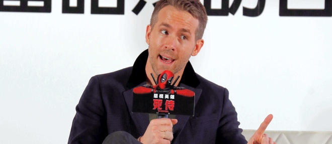 Ryan Reynolds durant la promotion du film "Deadpool" a Taiwan, le 22 janvier 2016.