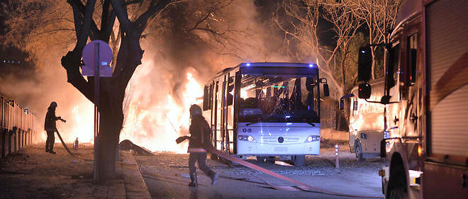 L'attaque contre un bus militaire a Ankara a ete revendiquee par les Faucons de la liberte du Kurdistan, habitues des actions violentes.