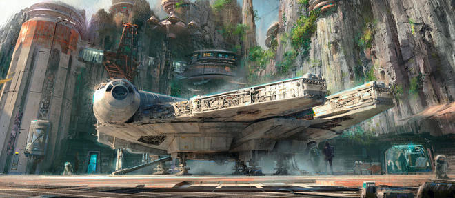 Le "Faucon Millenium" sera l'une des attractions phares du parc Star Wars.