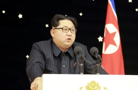 Le dirigeant nord-coreen, Kim Jong-Un,a Pyongyang le 13 fevrier 2016