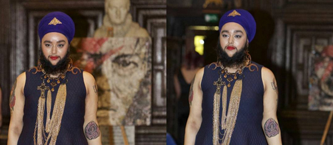 Harnaam Kaur est la premiere femme a barbe a defiler pour la Fashion Week.