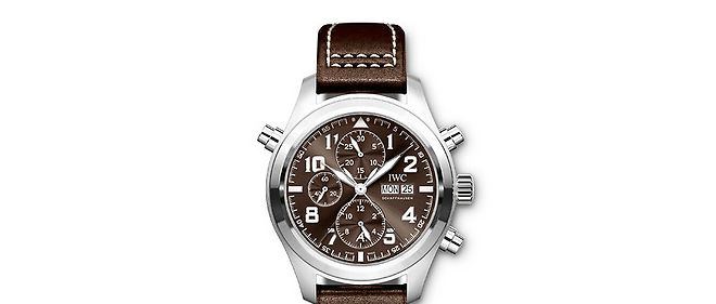 Montre d'Aviateur Double Chronographe Edition << Antoine de Saint Exupery >> Pilot's watch IW371808