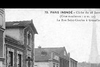 Inedit : des images spectaculaires de la crue de la Seine en 1910