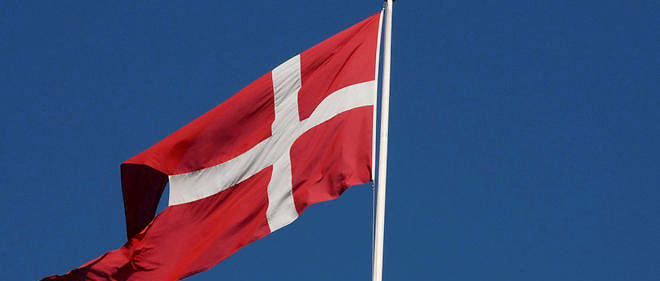 Le drapeau du Danemark, photo d'illustration.