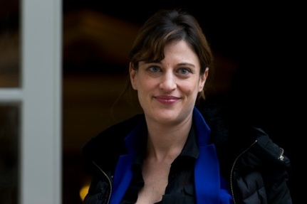 La secretaire d'Etat chargee de l'Aide aux victimes, Juliette Meadel, a son arrivee a l'Hotel Matignon a Paris le 18 fevrier 2016
