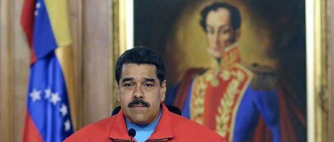 Nicolas Maduro, president du Venezuela, lors d'une conference de presse le 7 decembre 2015.
