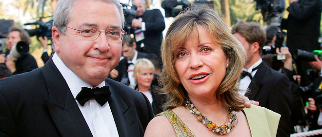 L'ex-president de la region Ile-de-France et son epouse, sur le tapis rouge du Festival de Cannes.