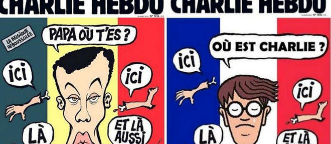 La reponse cinglante des Belges a la derniere une de "Charlie Hebdo".