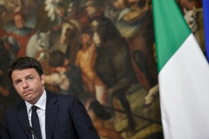 Le chef du gouvernement italien Matteo Renzi, le 22 mars 2016 a Rome