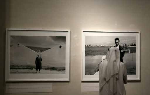 Le Syrien Omar Imam a une prédilection pour la photographie en noir et blanc pour illustrer la manière dont les réfugiés s'adaptent à leurs nouvelles conditions de vie © MARWAN NAAMANI AFP/Archives