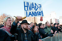 À Reykjavik, la foule réclame la démission du Premier ministre, cité dans les Panama Papers. ©CITIZENSIDE/Johann HANSEN