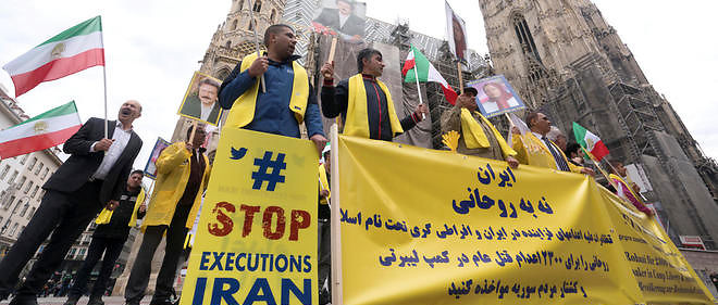Manifestations contre les executions en Iran. Image d'illustration.