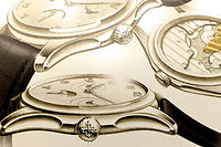 Pas question de montres connectees pour Patek Philippe, marque legendaire de la haute horlogerie suisse.