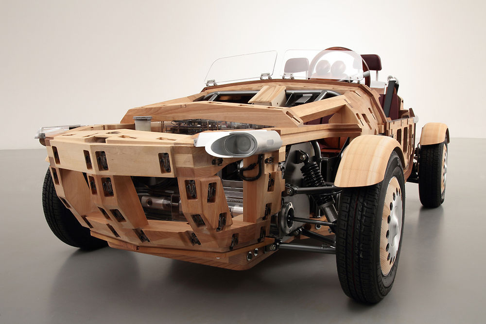 Setsuna de Toyota, une voiture électrique en bois contre l'obsolescence