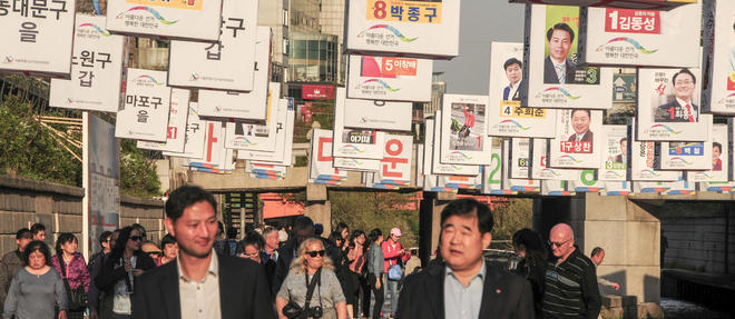 La Coree du Sud est en pleine campagne des legislatives. 