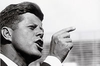 John Fitzgerald Kennedy, tout juste élu président des États-Unis, en 1960.