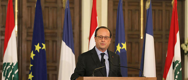 Francois Hollande au Liban. 