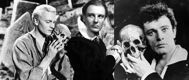 Laurence Olivier joue Hamlet en 1948.
