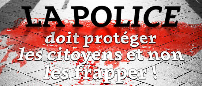 La CGT a publie le 16 avril sur son site internet une affiche denoncant les violences policieres.
