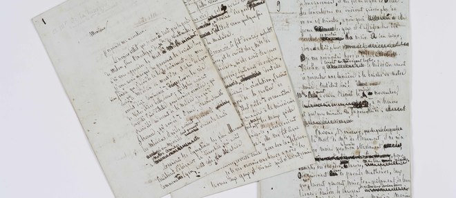 


Francois-Rene de Chateaubriand, lettres sur la mort de Pauline de Beaumont a M. de La Luzerne. Manuscrit autographe signe, 8 novembre 1803


