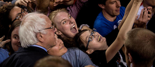 Bernie Sanders fait un veritable hold up sur l'electorat jeune.