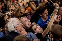 Bernie Sanders fait un véritable hold up sur l'électorat jeune. ©GABRIELLA DEMCZUK/The New York Times-REDUX-REA
