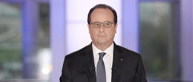 Francois Hollande, lors de son intervention televisee le 14 avril sur France 2.
