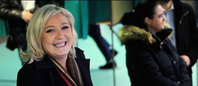 Marine Le Pen en tete des sondages chez les jeunes. 