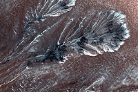 L'eau bouillante pourrait avoir modele une partie des reliefs de Mars. (C)HO