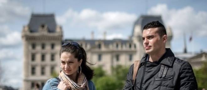 Marina Golbahari et son mari Noorullah Azizi le 14 avril 2016 a Paris