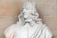 René Descartes (1596-1650). Sculpture d'Augustin Pajou (1730-1809) - Galerie des Hommes illustres Chateau de Versailles. ©AFP