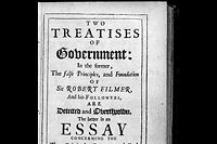 Première édition des Deux traités du gouvernement, sans nom d’auteur, 1690. ©DR