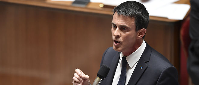 Manuel Valls a annonce son intention de recourir a l'article 49.3 pour faire adopter la loi travail, mardi 10 mai devant l'Assemblee.