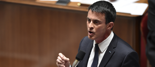 Manuel Valls a annonce son intention de recourir a l'article 49.3 pour faire adopter la loi travail, mardi 10 mai devant l'Assemblee.