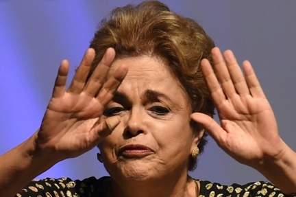 La presidente bresilienne Dilma Rousseff, le 10 mai 2016 a Brasilia