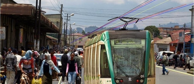 Le tramway denomme Addis Ababa Light Railway a ete inaugure en 2014 pour un cout total de plus de 470 millions de dollars. 