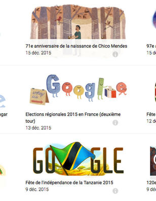 Les doodles de Google expliqu&eacute;s en une minute