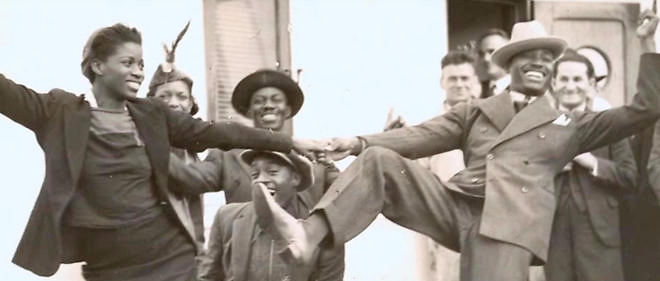 Frankie Manning, l'un des peres du "Lindy Hop", une danse de rue.