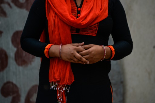 Une victime du viol conjugal à New Delhi, le 6 avril 2016 © CHANDAN KHANNA AFP