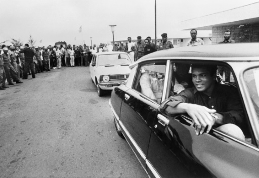 Mohamed Ali à Kinshasa, le 28 septembre 1974 © - AFP/Archives