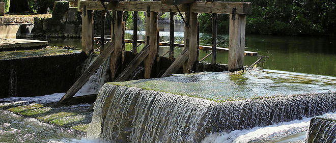 Une reserve d'eau sur la riviere Loing, affluent de la Seine (photo d'illustration).