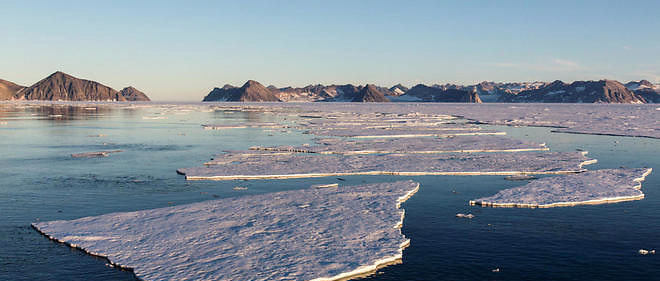 Le rechauffement climatique menace plus que jamais la banquise en Arctique.