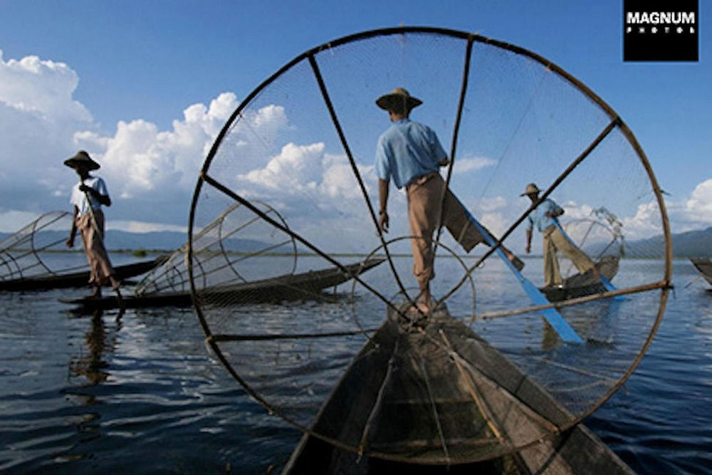 Pêcheurs sur le lac Inle (Birmanie), 2009