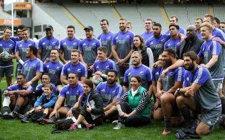 L'equipe de Nouvelle-Zelande, le 10 juin 2016, a Auckland