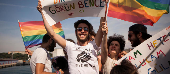 Des dizaines de milliers de personnes avaient defile dans les rues d'Istanbul lors de la Gay Pride en 2015.