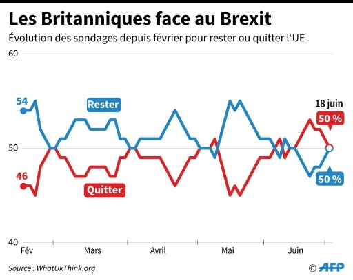 Brexit: La Campagne Reprend, Le "in" Revient Au Coude-à-coude Dans Les ...