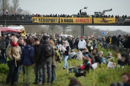 Manifestation contre le projet d'aeroport de Notre-Dame-des-Landes, le 27 fevrier 2016