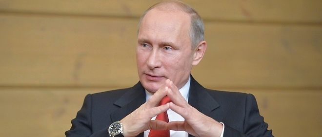 Vladimir Poutine en 2015. Le president russe espere bien voir lever les sanctions europeennes qui le frappent depuis l'invasion de la Crimee. 