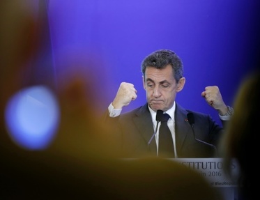 Le president du parti de droite Les Republicains Nicolas Sarkozy le 29 juin 2016 a Paris
