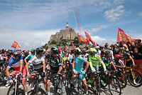 Tour de France : grand d&eacute;part de la 103e &eacute;dition au Mont-Saint-Michel